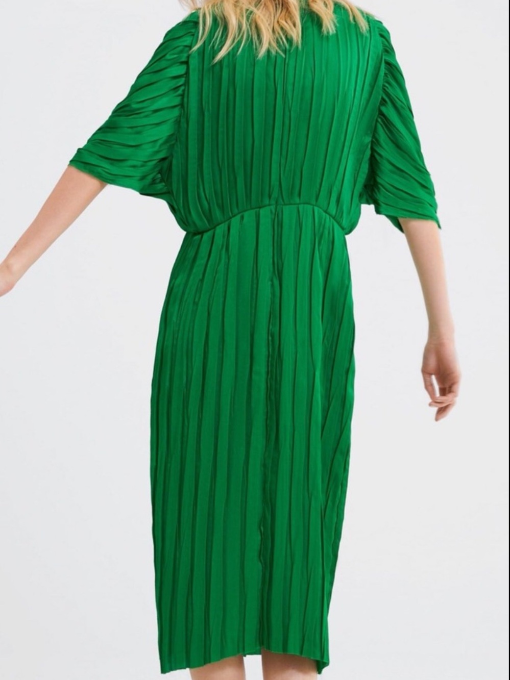 Zara RARE Infamous Green Dress Size Medium - Picture 13 of 16